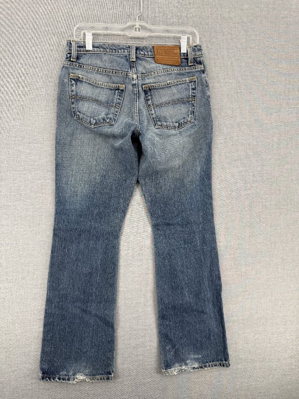 Polo Jeans Co Ralph Lauren Kelly Jeans Womens 8X32 Distressed Denim Pants Fade - Picture 2 of 8